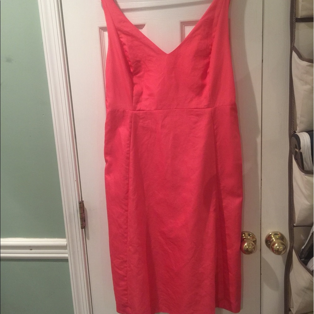 J Crew pink sleeveless sundress, empire waist